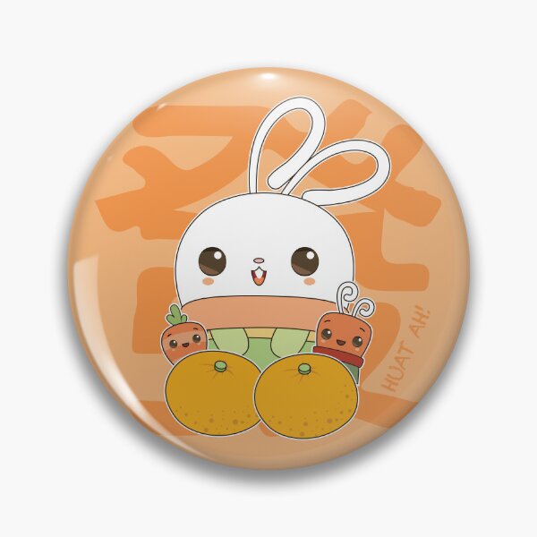 Item preview, Huat Huat Bunny Succulent - HUAT AH!!! (Orange) designed and sold by plentyplantee.