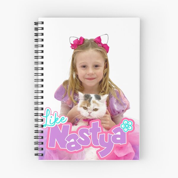 Item preview, like nastya holding Cute Cat, like nasya Soft Stuffed Plush Animal Toy,like nastya logo designed and sold by theJuniorJams.