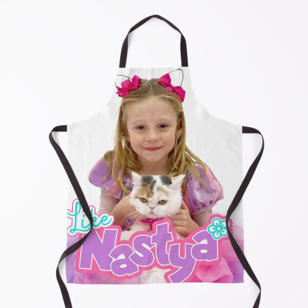 Item preview, like nastya holding Cute Cat, like nasya Soft Stuffed Plush Animal Toy,like nastya logo designed and sold by theJuniorJams.