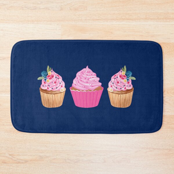 Item preview, three pink cupcakes designed and sold by ramazis.