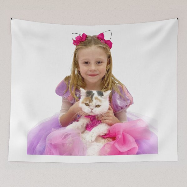 Item preview, like nastya holding Cute Cat, like nasya Soft Stuffed Plush Animal,like nastya designed and sold by theJuniorJams.
