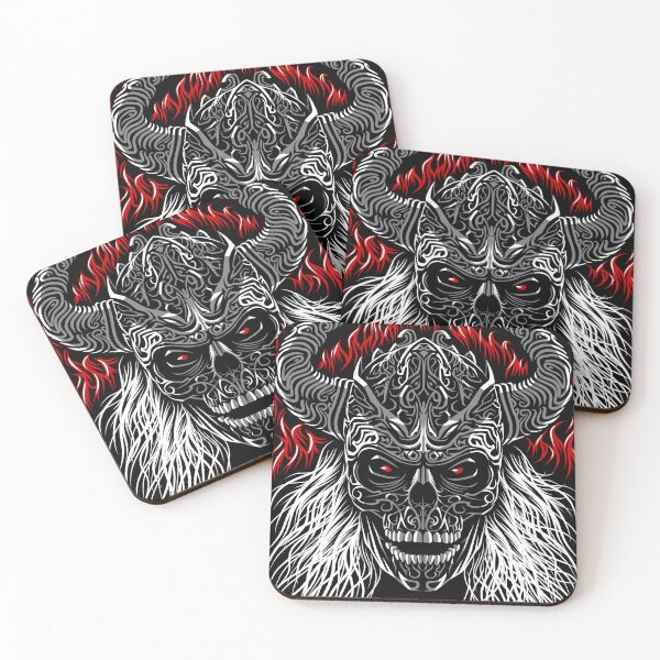 Item preview, viking skull tribal designed and sold by albertocubatas.
