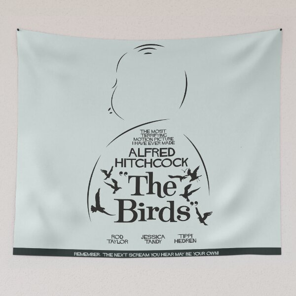 Item preview, The Birds, Hitchcock Movie Poster, Horror Film, Classic Movie, Old Movie, Gli Uccelli designed and sold by Spallutos.