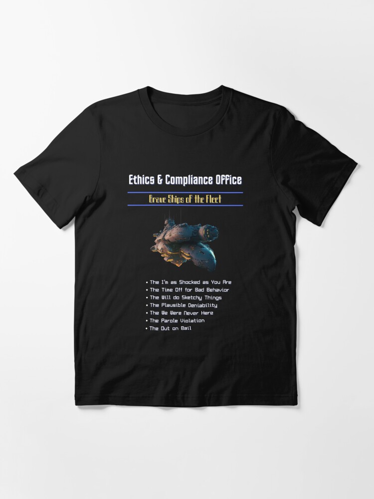 Ships of the Ethics and Compliance Office - Exforce Essential T-Shirt for  Sale by ai-datamancer