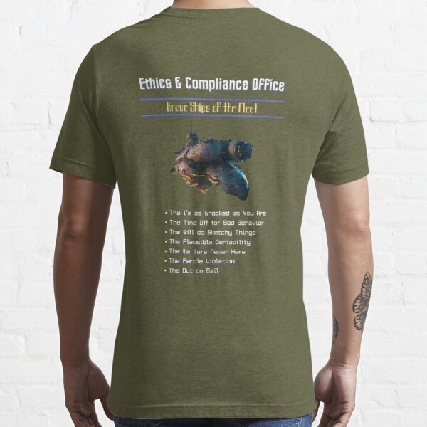 Ships of the Ethics and Compliance Office - Exforce Essential T-Shirt for  Sale by ai-datamancer