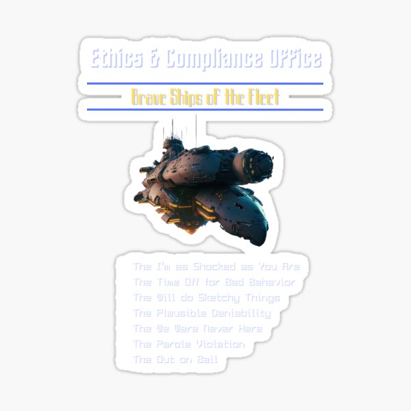 Item preview, Ships of the Ethics and Compliance Office - Exforce designed and sold by ai-datamancer.