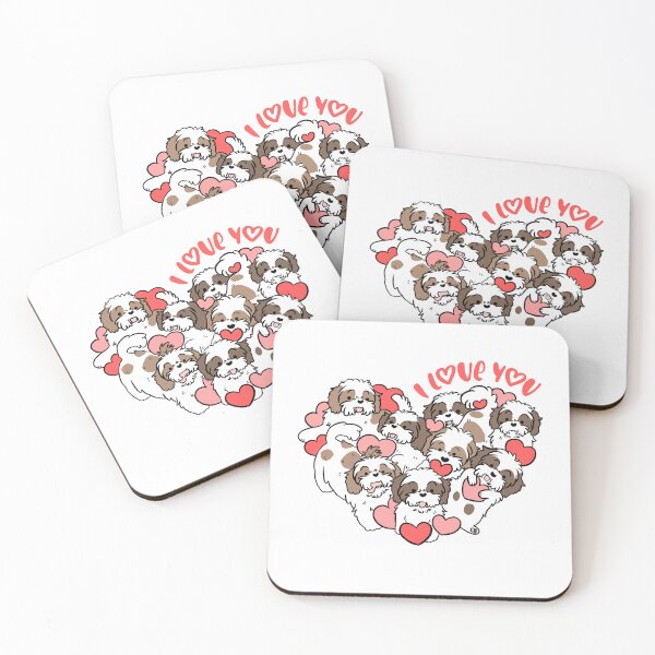 Item preview, Shih tzu valentines day I love you designed and sold by Yarafantasyart.