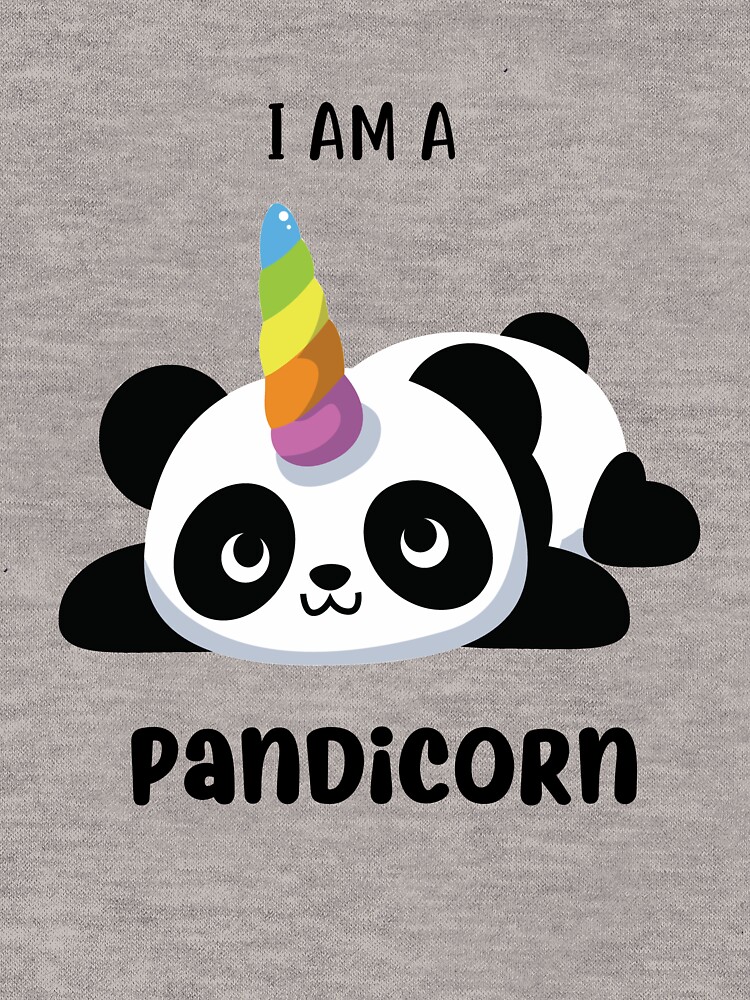 Pandicorn I Am A Pandicorn Cute Panda Unicorn Lightweight Hoodie For Sale By Kawaiiconfetti 