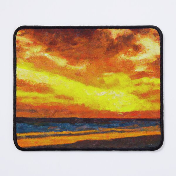 Item preview, "Golden Horizon: Stunning Sea Sunset with Captivating Clouds" designed and sold by Sparkline.