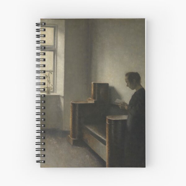 Item preview, Interior with the Artist's Wife by Vilhelm Hammershøi, 1910 designed and sold by Vintage Wall Art.