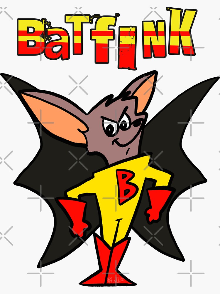 "Batfink Cartoon" Sticker for Sale by FunnehGacha Redbubble