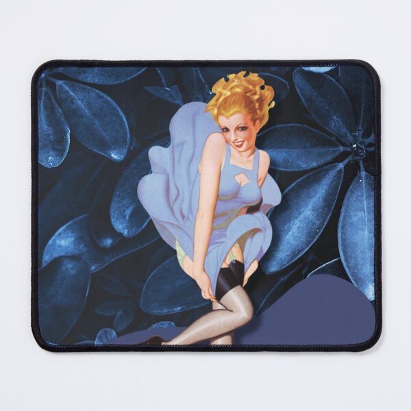 Item preview, The Nature loving Pin-up: A Retro Girl and Blue Dress designed and sold by susannapujolcli.