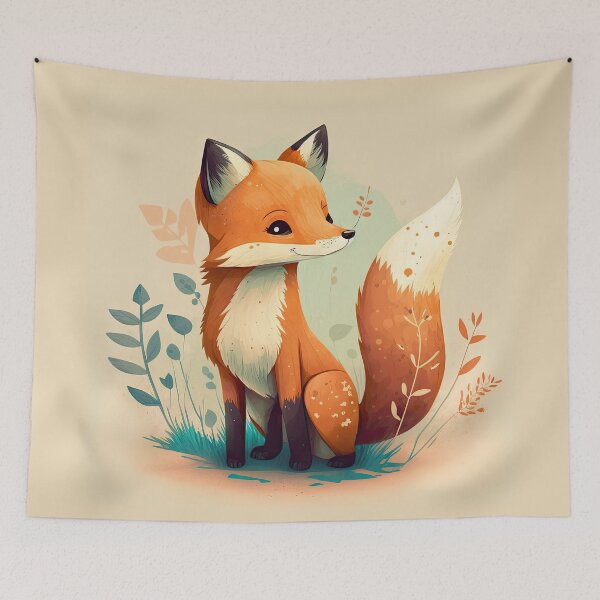 Item preview, Cute Fox in the Woods designed and sold by Soria Moria.