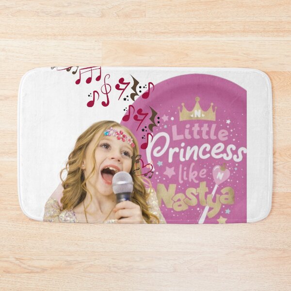 Item preview, Nastya singing with a microphone,like natsya birthday special designed and sold by theJuniorJams.