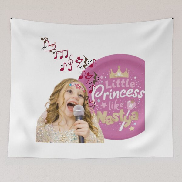 Item preview, Nastya singing with a microphone,like natsya birthday special designed and sold by theJuniorJams.