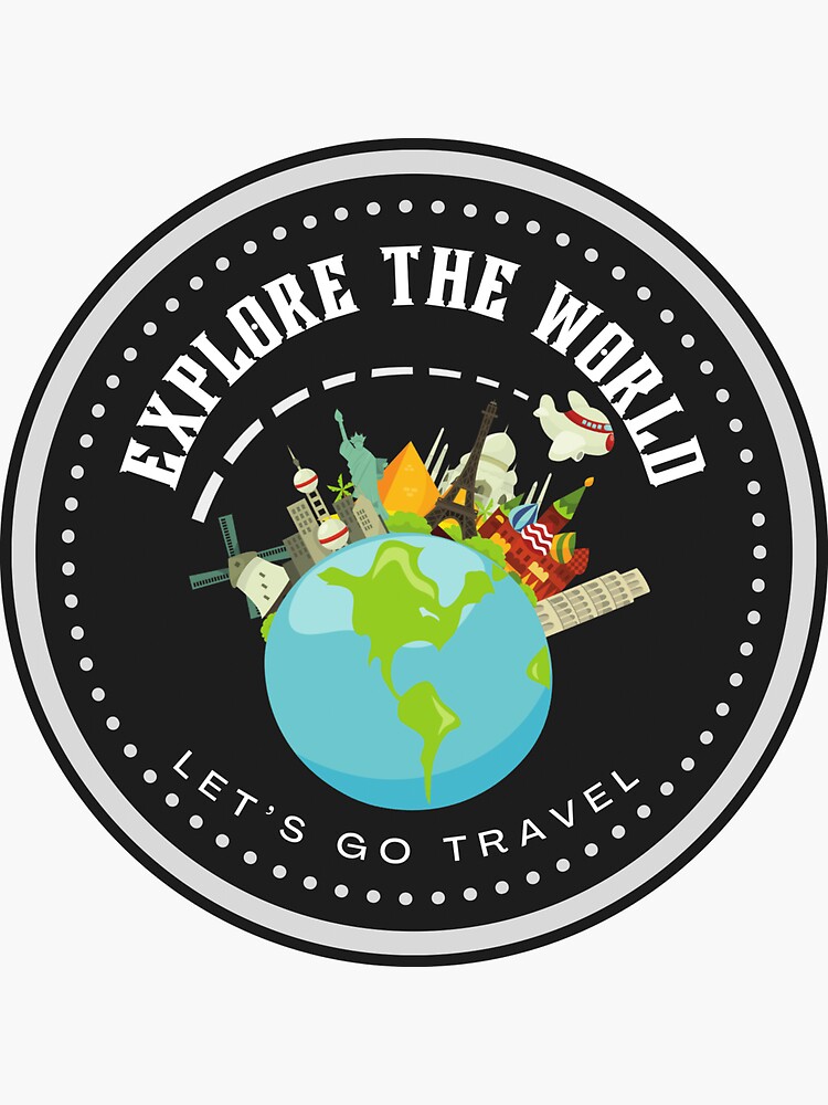 Stickers Let's go Travel the World