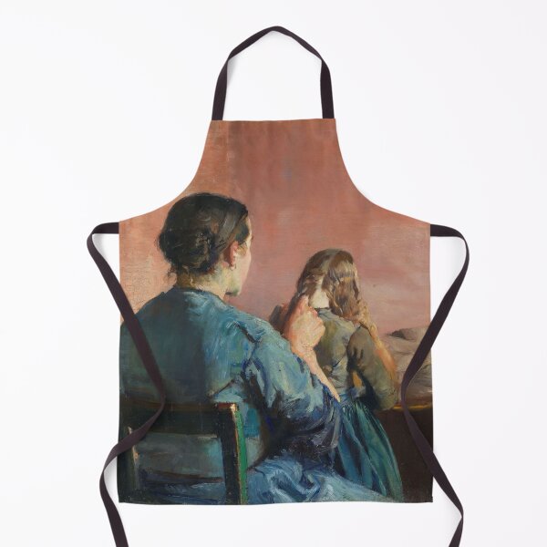 Item preview, Braiding her Hair by Christian Krohg, 1888  designed and sold by Vintage Wall Art.