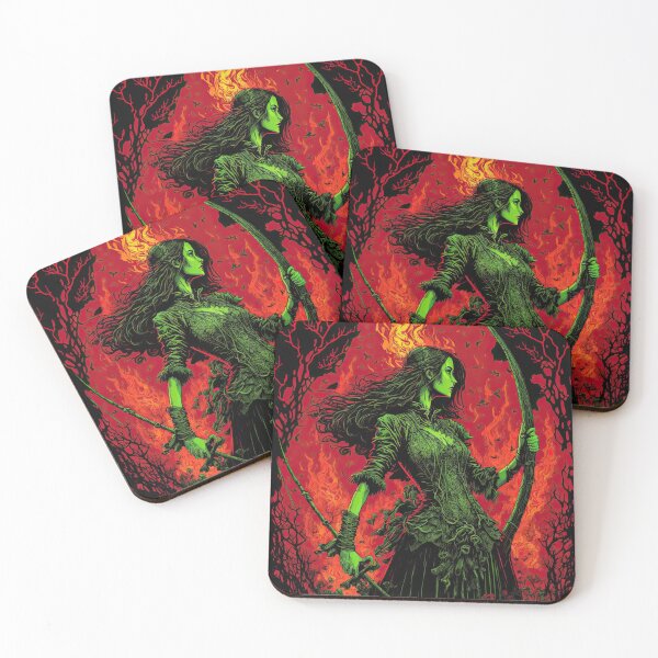 Item preview, Witch huntress in flames designed and sold by visualdosage.