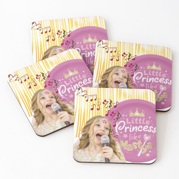 Item preview, Nastya singing with a microphone,like natsya birthday special,like nastya golden background designed and sold by theJuniorJams.