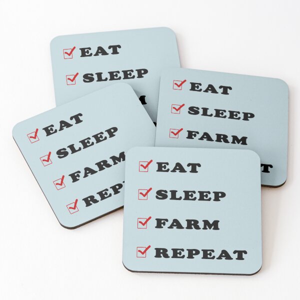 Item preview, eat sleep farm repeat   designed and sold by vincentdega66.