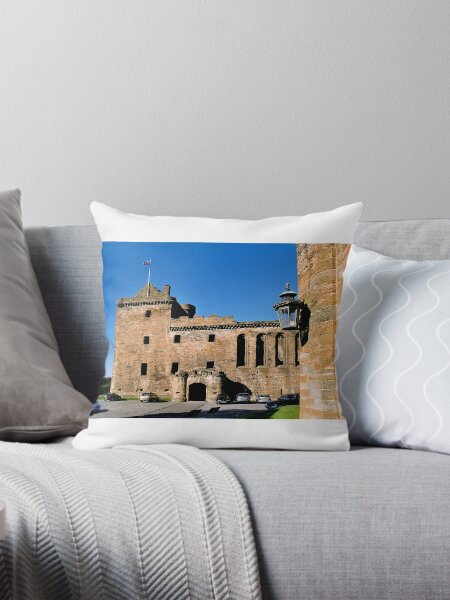 Linlithgow palace - Wentworth prison in Outlander Throw Pillow