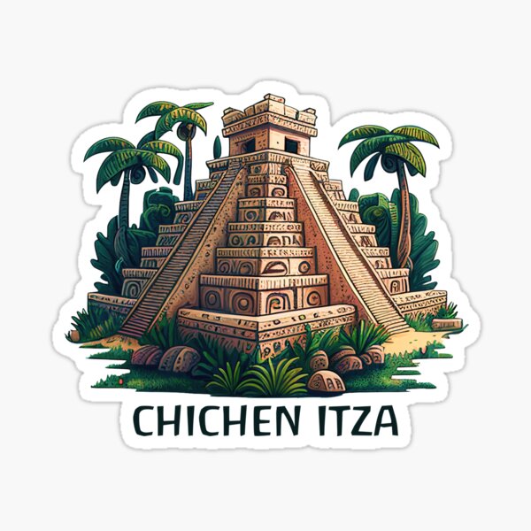 Item preview, Chichen Itza Mexico Temple Pyramid  designed and sold by Jack Curtis.