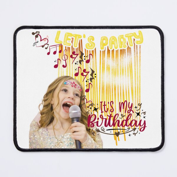 Item preview, Nastya singing with a microphone, like natsya birthday special let's party designed and sold by theJuniorJams.