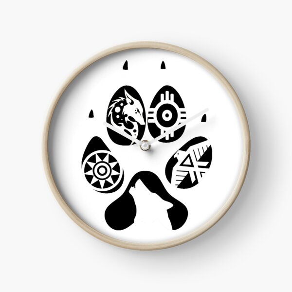 Paw Print Clock