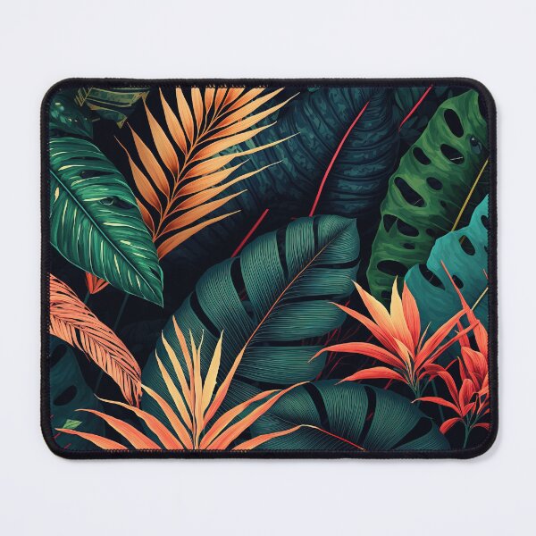 Item preview, Tropical jungle leaf pattern. Exotic rainforest leaves design. designed and sold by justinasv775.