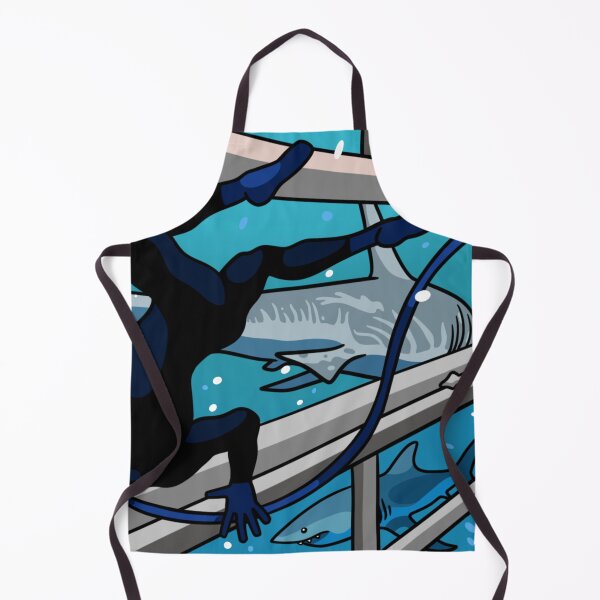 Item preview, Flipping Out in a Shark Cage designed and sold by azzurroarts.