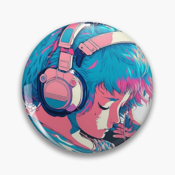 Item preview, Lofi Girl with Headphones  designed and sold by Hestilyass.