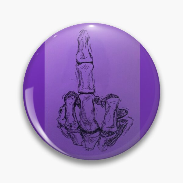 Item preview, skeletal middle finger designed and sold by juneweier.