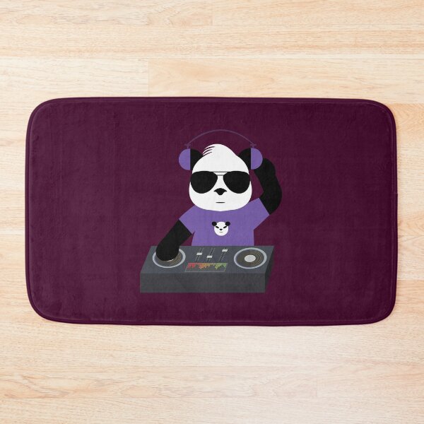 Item preview, Dj Panda with purple shirt designed and sold by Dalevalart.