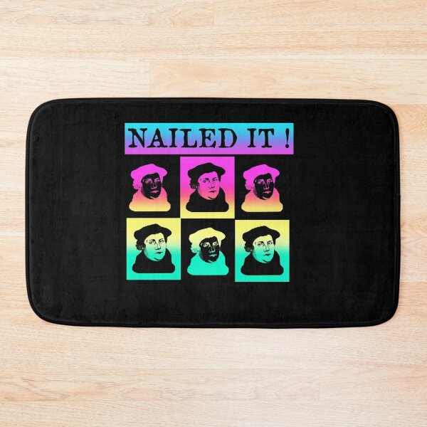 Item preview, Martin Luther Nailed it 500 Years Protestant Reformation rainbow designed and sold by funnytshirtemp.