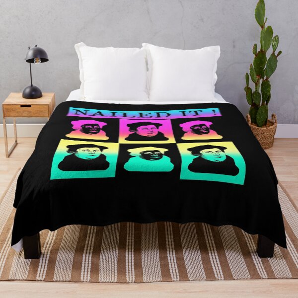 Item preview, Martin Luther Nailed it 500 Years Protestant Reformation rainbow designed and sold by funnytshirtemp.