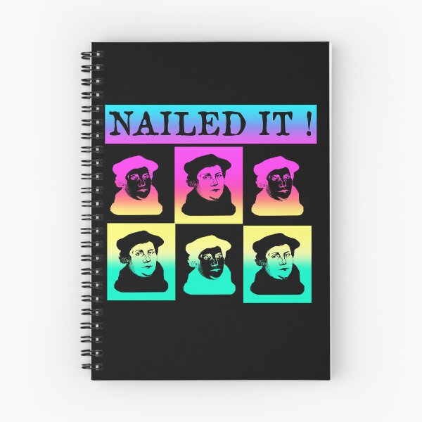 Item preview, Martin Luther Nailed it 500 Years Protestant Reformation rainbow designed and sold by funnytshirtemp.