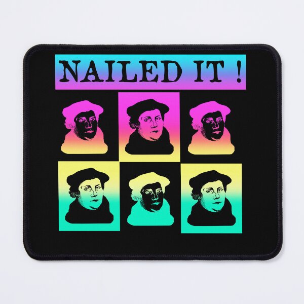 Item preview, Martin Luther Nailed it 500 Years Protestant Reformation rainbow designed and sold by funnytshirtemp.