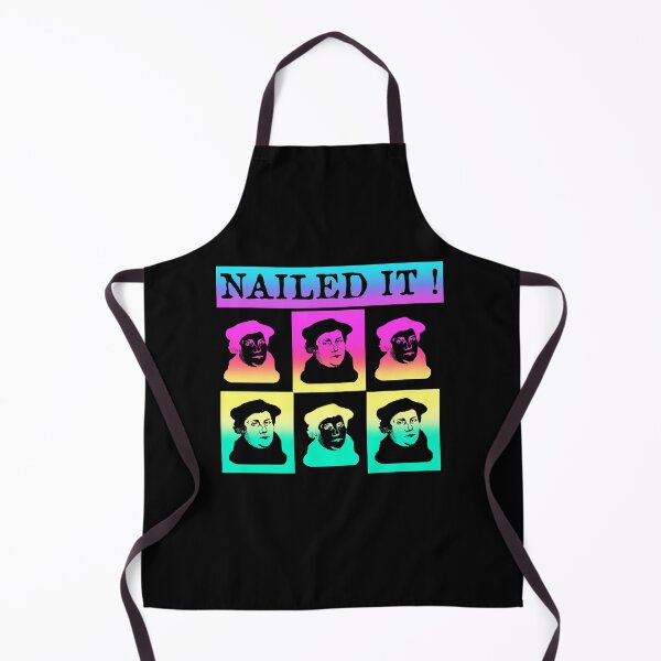 Item preview, Martin Luther Nailed it 500 Years Protestant Reformation rainbow designed and sold by funnytshirtemp.