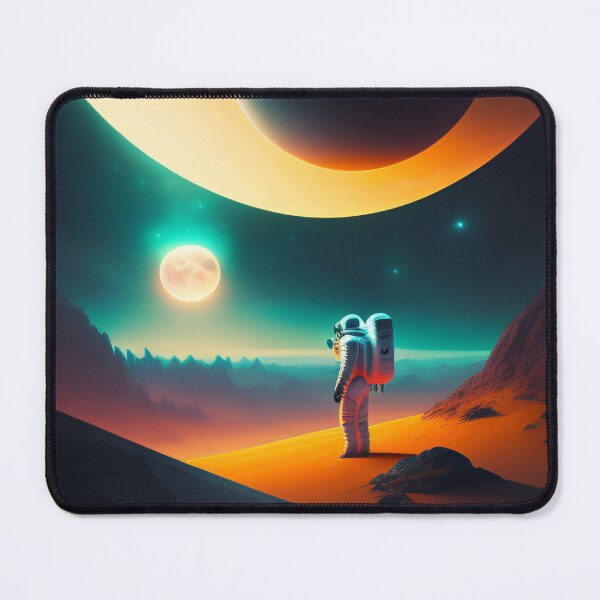 Item preview, Lone astronaut alone in different planet concept art 8 designed and sold by vishalraifx.