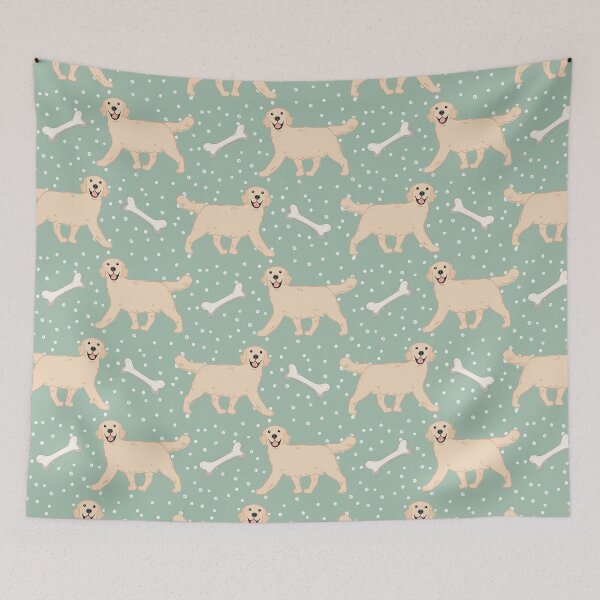 Item preview, Cute Light Golden Retriever designed and sold by Lulupainting.