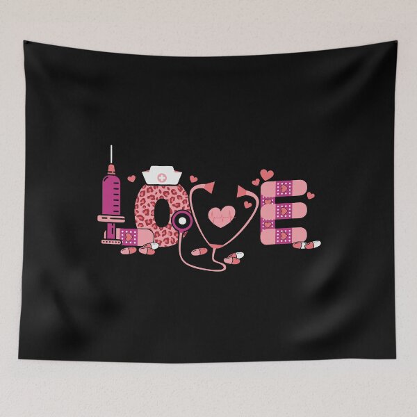 Item preview, Girls Women Nurses Valentines Day Hearts Stethoscope - "Heart of Healthcare: A Valentine's Day Tribute to Girls, Women, and Nurses with Stethoscopes" designed and sold by sweary12.
