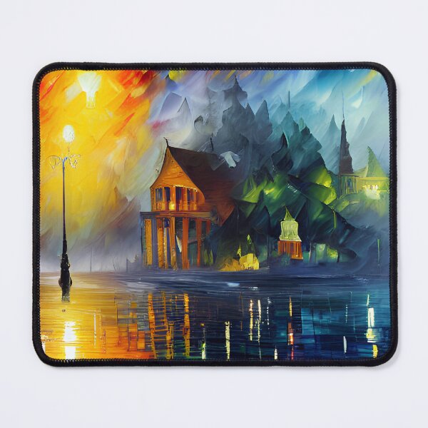 Item preview, Colorful Oleo House in the Corner Scene designed and sold by AmazinfArt.