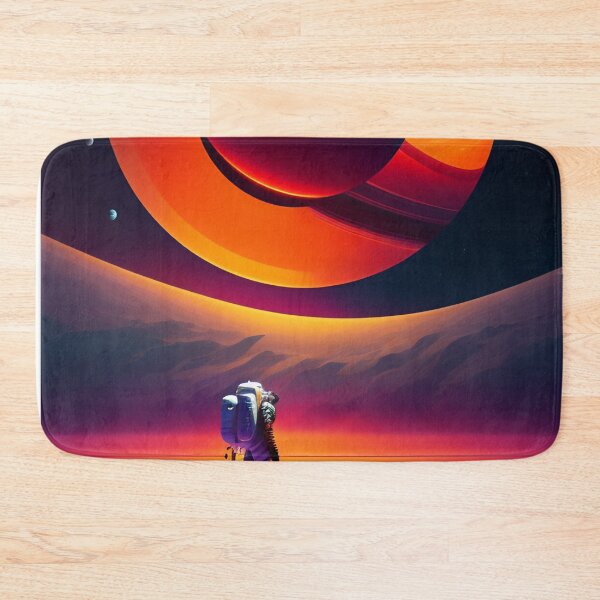 Item preview, Lone astronaut alone in different planet concept art 13 designed and sold by vishalraifx.