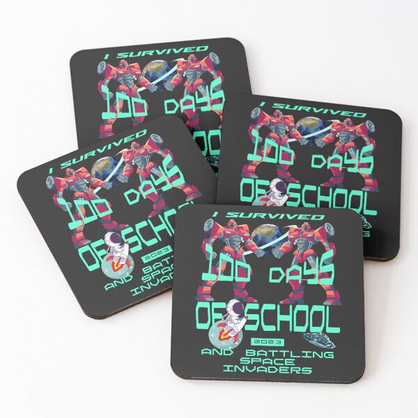 Item preview, I SURVIVED, 100 DAYS OF SCHOOL, HOME SCHOOL, TEACHER,  designed and sold by R B Chrystal.