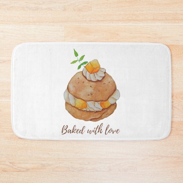 Item preview, Mango bread whipped cream watercolor designed and sold by Akali999.
