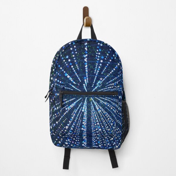 Item preview, Abstract symmetric points on dark blue background, lights, galaxy, data, abstract, pattern, metaverse, data analysis, data art, photography, rows, explosion designed and sold by VISO-art.
