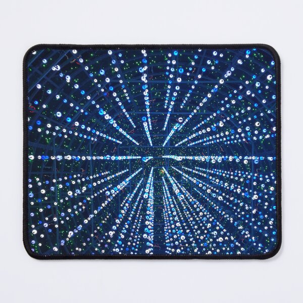 Item preview, Abstract symmetric points on dark blue background, lights, galaxy, data, abstract, pattern, metaverse, data analysis, data art, photography, rows, explosion designed and sold by VISO-art.