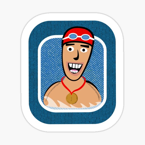 Swimmer Sticker