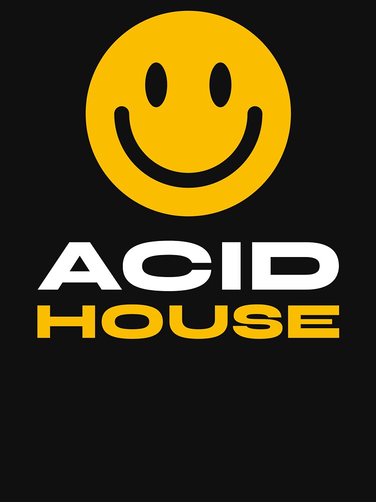 "ACID HOUSE Smiley " Tshirt for Sale by Discothreadz Redbubble