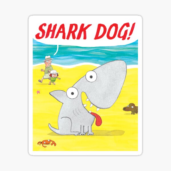 Shark Dog! Sticker